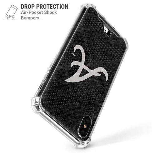 MLB Atlanta Braves Dark Wash iPhone XS Max Clear Case